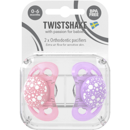Avis Lot de 2 sucettes bébé orthodontiques 0 - 6 mois TWISTSHAKE 2