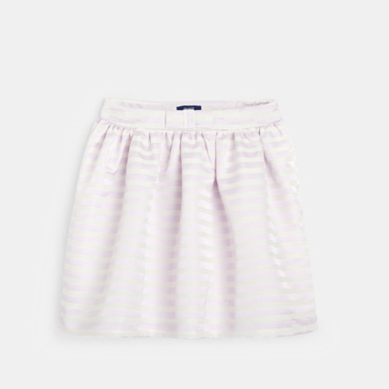Avis Jupe rayé satinée évasée violette fille OKAIDI 1