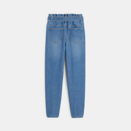 Avis Jean mom à ceinture amovible bleu fille OKAIDI 4