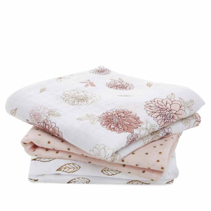 Avis Lot de 3 musy-langes en mousseline de coton ADEN + ANAIS 1