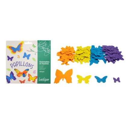 Avis Gommettes En Feutrine - Papillons LOOLIPO 1