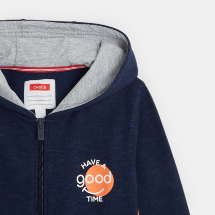 Avis Sweat-shirt à capuche "Have a good time" bleu garçon OKAIDI 3