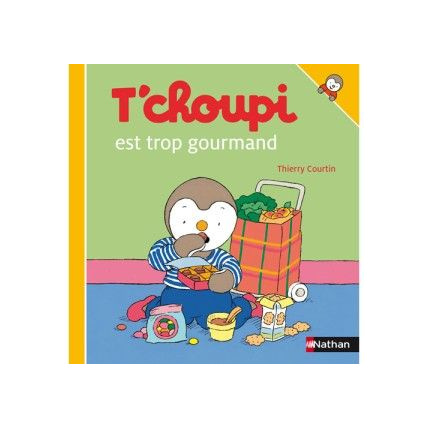 Avis Livre T'choupi est trop gourmand NATHAN 1