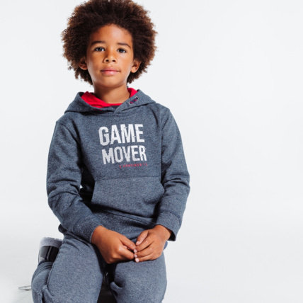 Avis Sweat-shirt à capuche motif pixels bleu garçon OKAIDI 1