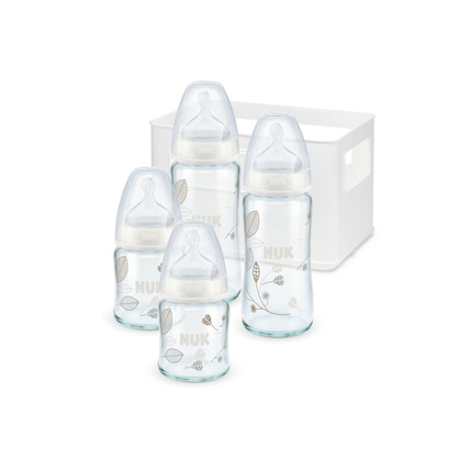 Avis Set 4 biberons et casier First Choice+ Verre NUK 1