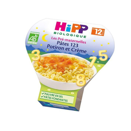Avis Pâtes 123 Potiron et Crème - dès 12 mois HIPP 1