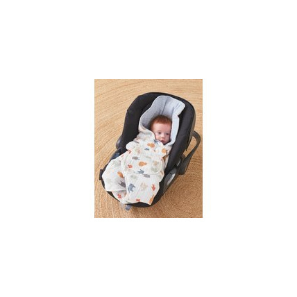 Avis Couverture promenade mousseline de coton BIO ouatinée NOUKIE'S 1
