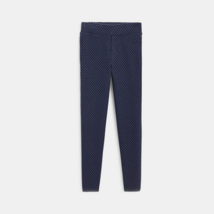 Avis Jeggings chauds à tout-petits pois bleu fille OKAIDI 1