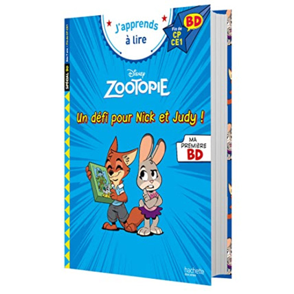Avis Disney BD Fin de CP - CE1 - Zootopie - Un défi pour Nick et Judy ! Hachette Éducation 1
