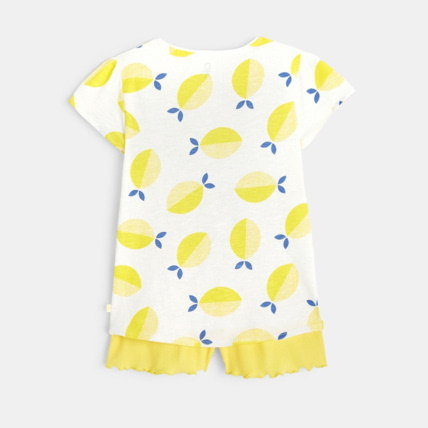 Avis Pyjama d'été 2 pièces motif citron jaune fille OKAIDI 3