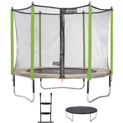 Avis Trampoline de jardin 305 cm + filet de sécurité + échelle + bâche de protection JUMPI Kangui 2