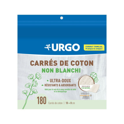 Avis Carrés de coton non blanchi URGO 1