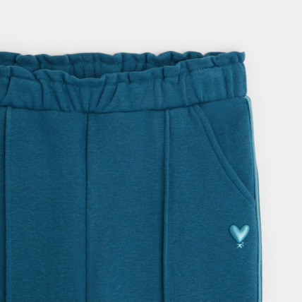 Avis Jogging uni en jersey molletonné bleu fille OKAIDI 3