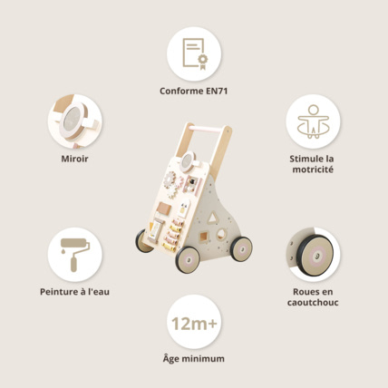 Avis Chariot de marche multi-activités Lara Petite Amélie 3