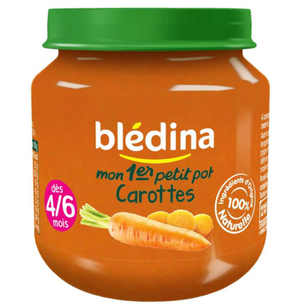 Petits pots bébé dès 4/6 mois, carottes BLEDINA : les 2 pots de 130 g à  Prix Carrefour