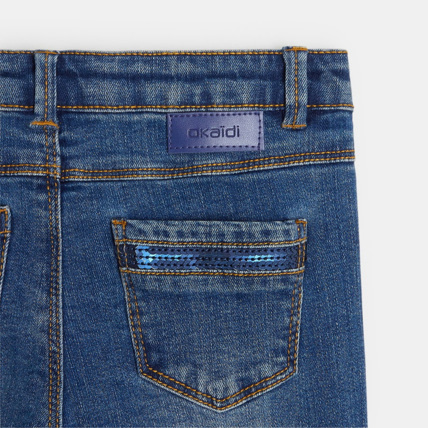 Avis Jean skinny à sequins bleu fille OKAIDI 4