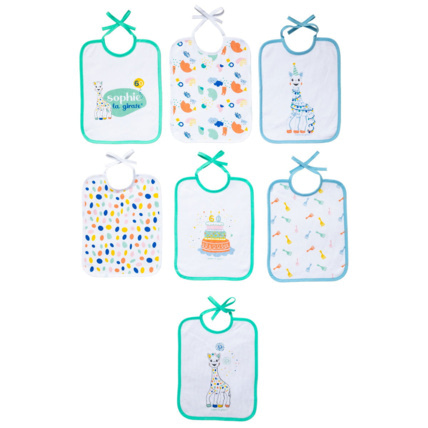 Avis Lot de 7 bavoirs naissance à lacets Sophie la Girafe - Edition Anniversaire SOPHIE LA GIRAFE BABY 1