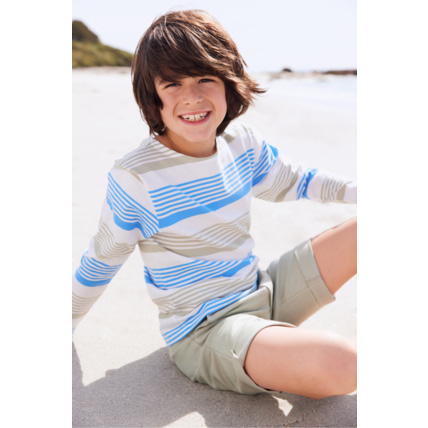 Avis Marinière tricolore Kids - coton léger - Milk/Lobelia/Oyat ARMOR-LUX 1