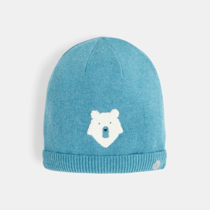 Avis Bonnet animal totem Ours polaire bleu garçon OKAIDI 2