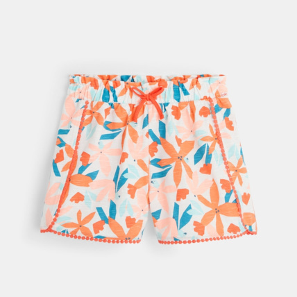 Avis Short imprimé en jersey de coton orange fille OKAIDI 2