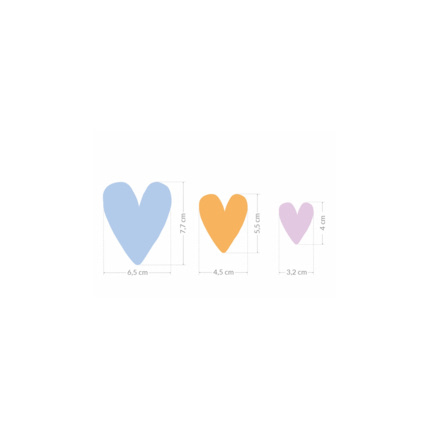 Avis Stickers cœurs colorés Mon Lit Cabane 3