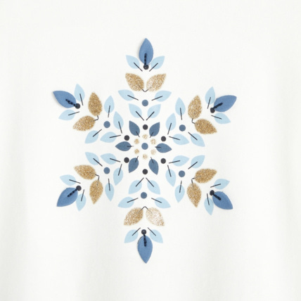 Avis T-shirt de Noël blanc fille OKAIDI 3