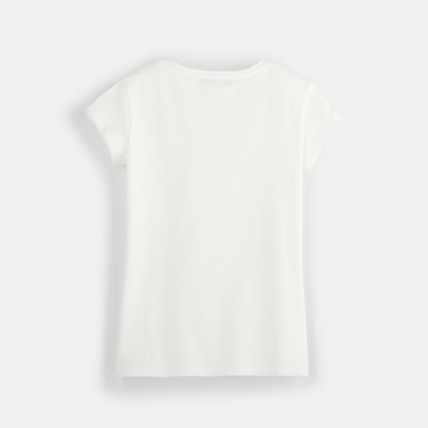 Avis T-shirt à sequins blanc fille OKAIDI 2