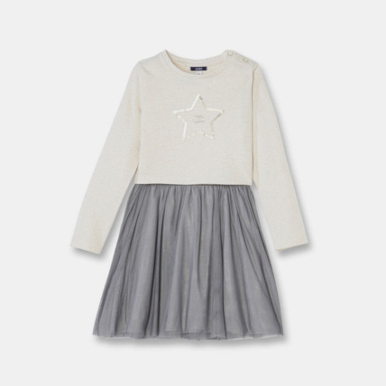 Avis Robe ballerine et sweat blanches fille OKAIDI 1