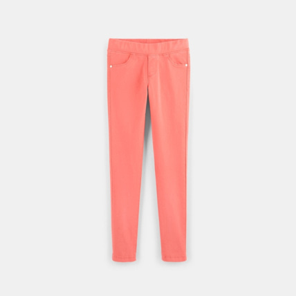 Avis Tregging toile couleur hyper stretch rose fille OKAIDI 1