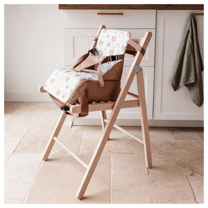 Avis Rehausseur de chaise bébé nomade en tissu Oursons Camel TINEO 4