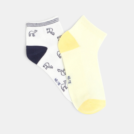 Avis Socquettes fantaisie (lot de 2) jaune garçon OKAIDI 2