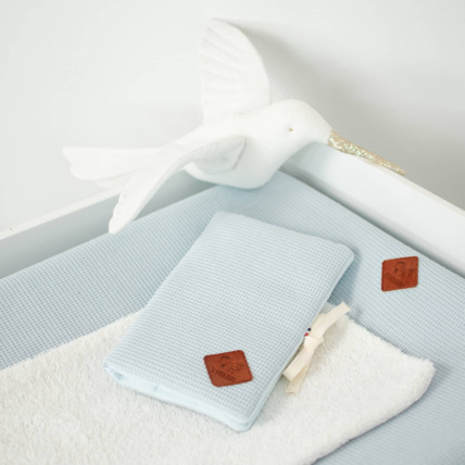Avis Housse de matelas à langer, Nid d'abeille Sevira Kids 4