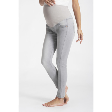 Avis Jean de grossesse coupe slim avec bandeau haut Prémaman 1