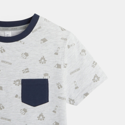 Avis Pyjama short jersey imprimé aventure bleu garçon OKAIDI 3