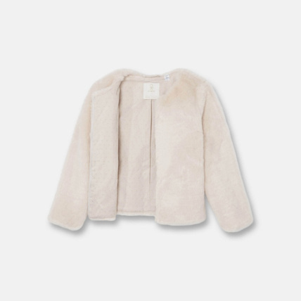 Avis Blouson en fausse fourrure beige fille OKAIDI 3
