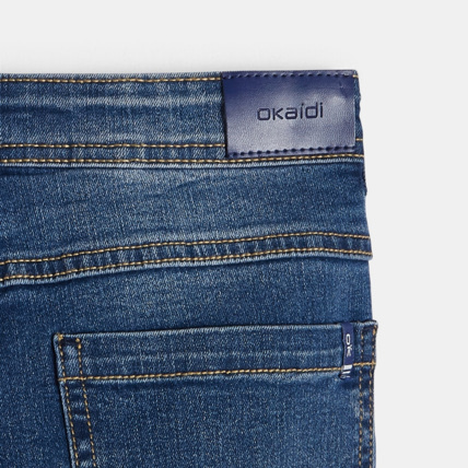 Avis Jean skinny hyper stretch bleu garçon OKAIDI 4
