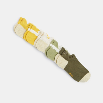 Avis Chaussettes invisibles pailletées (lot de 5) jaunes fille OKAIDI 1