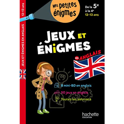 Avis Jeux et énigmes en anglais De la 5e à la 4e - Cahier de vacances 2023 Hachette Éducation 1