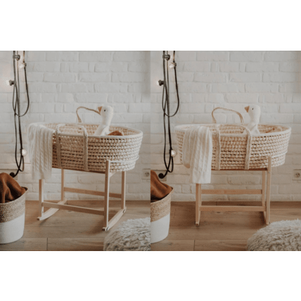 Avis Couffin avec Matelas, Parure et Support à Bascule Mon Lit Cabane 7