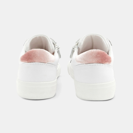 Avis Tennis cuir à lacets velours blanches fille OKAIDI 4