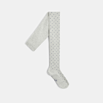 Avis Collants chauds à petits pois gris fille OKAIDI 1