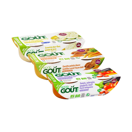 Avis 6 Petits plats bébé bio - 6 Recettes pour repas de bébé à partir de 8 mois Good Goût 1