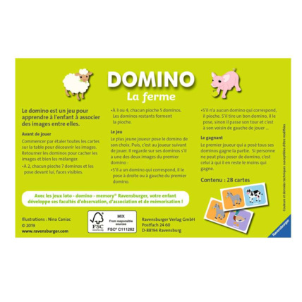 Avis Domino La ferme - de 2 ans RAVENSBURGER 2