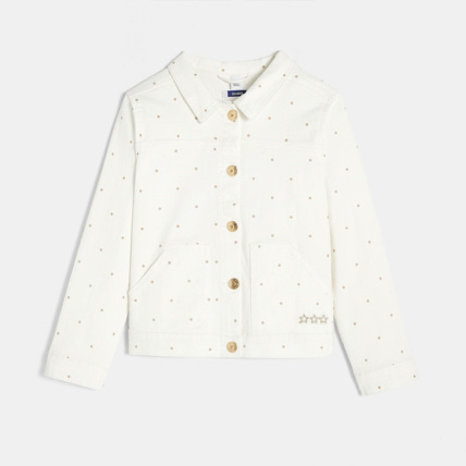 Avis Veste en toile blanc fille OKAIDI 1