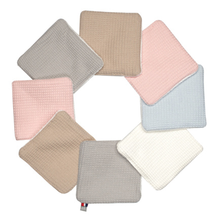 Avis Lingettes bébé lavables 8 pièces, Nid d'abeille & bambou Sevira Kids 1