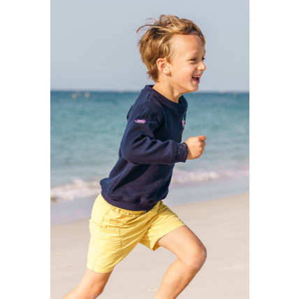 Avis Sweat avec écussons Armor-lux X Les Mini Mondes - Marine Deep ARMOR-LUX 4