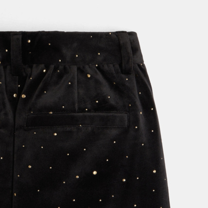 Avis Short velours lisse à pois noir fille OKAIDI 3