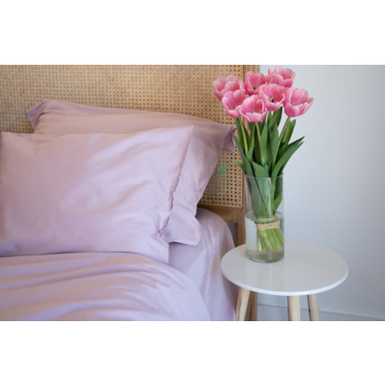 Avis Housse de couette en satin de coton - Dusty Pink Mon Lit Cabane 3