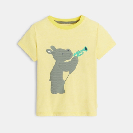 Avis T-shirt rayé hippopotame en relief OBAÏBI 1