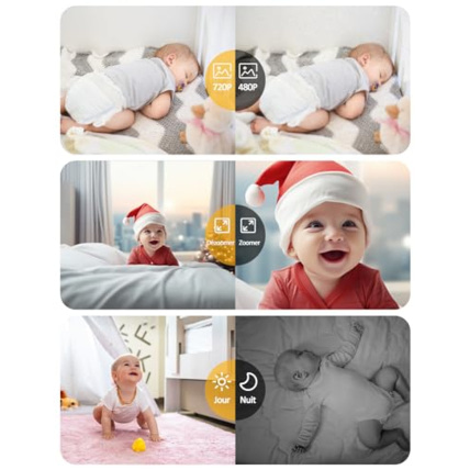 Avis Babyphone vidéo 2.8 pouces OBVHNUA 5